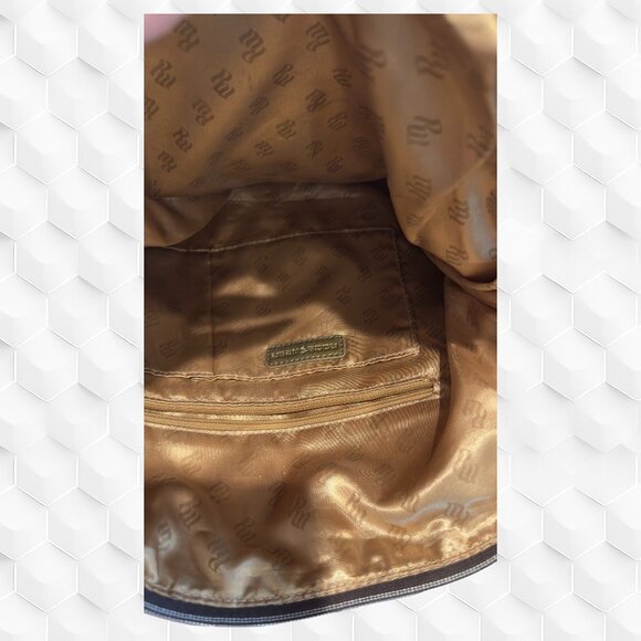 Vintage ROCAWEAR Gold/Beige/Brown Tote/Handbag – HARD TO FIND, Mint Condition - Picture 10 of 11
